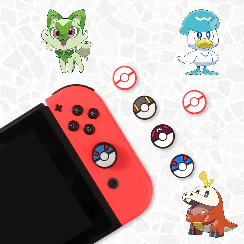 Pokémon Silicone Thumb Grip Caps for Nintendo Switch / OLED / Lite (4pcs)