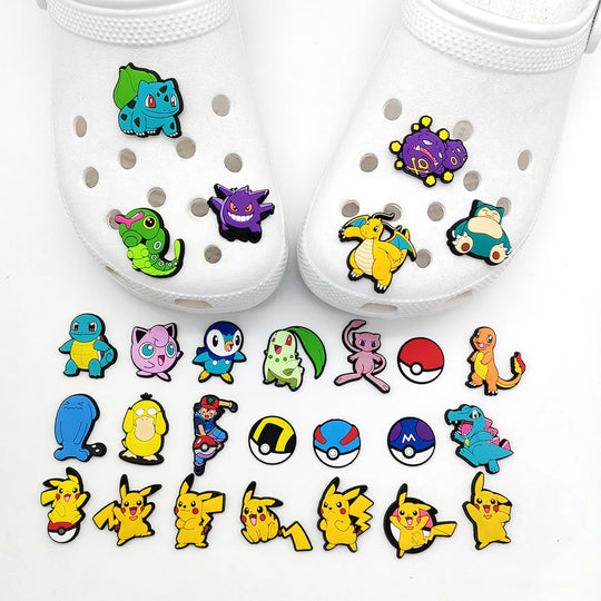 Pikachu PVC Croc Charms for Kids Crocs - Pokemon Sandal Accessories