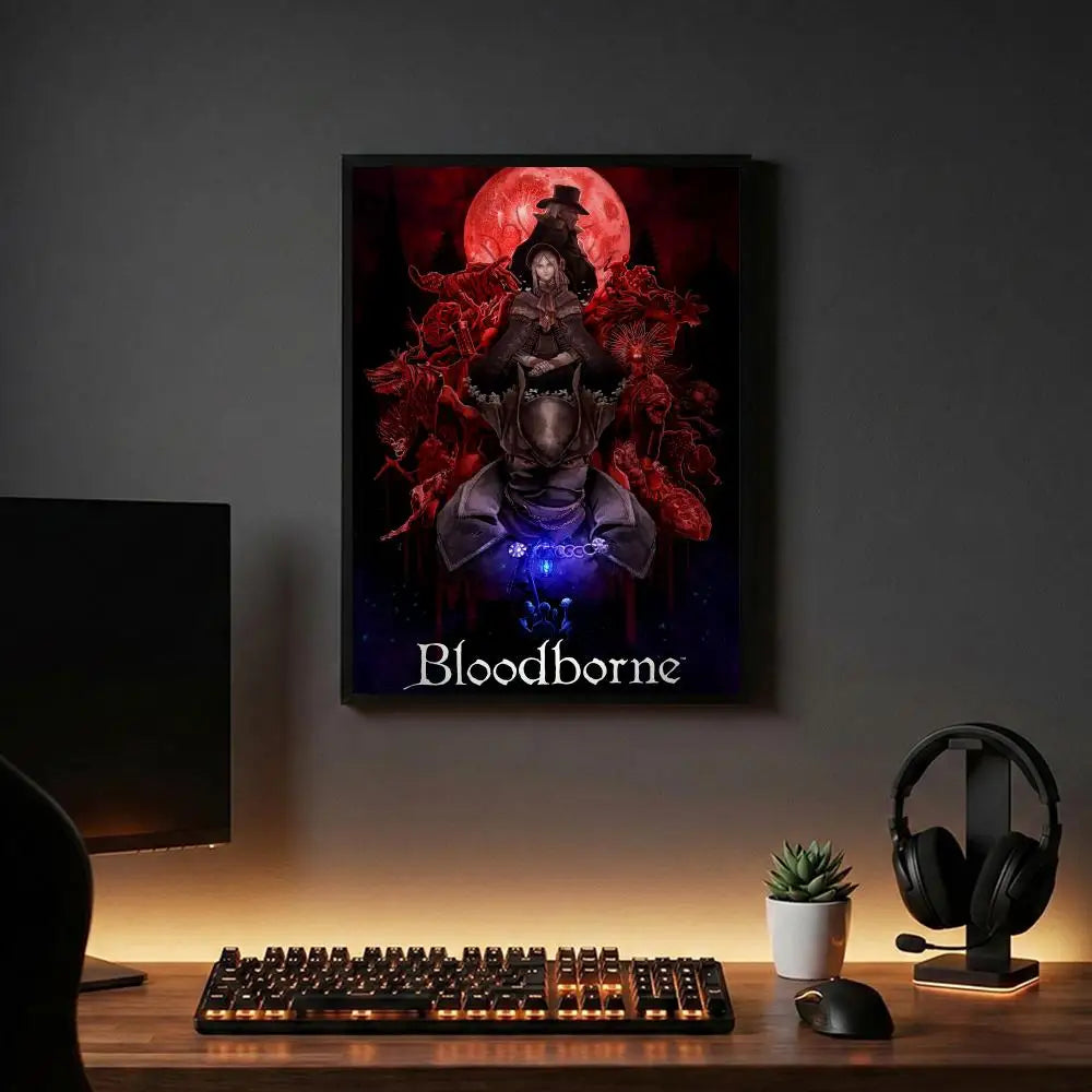 Bloodborne Poster - Gaming Room Wall Art Print