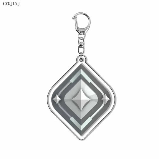 Valorant Inspired Keychain with Astra Killjoy Jett Sova and Cypher Designs - Womens Fashion Accessory for Backpacks and Jewelry