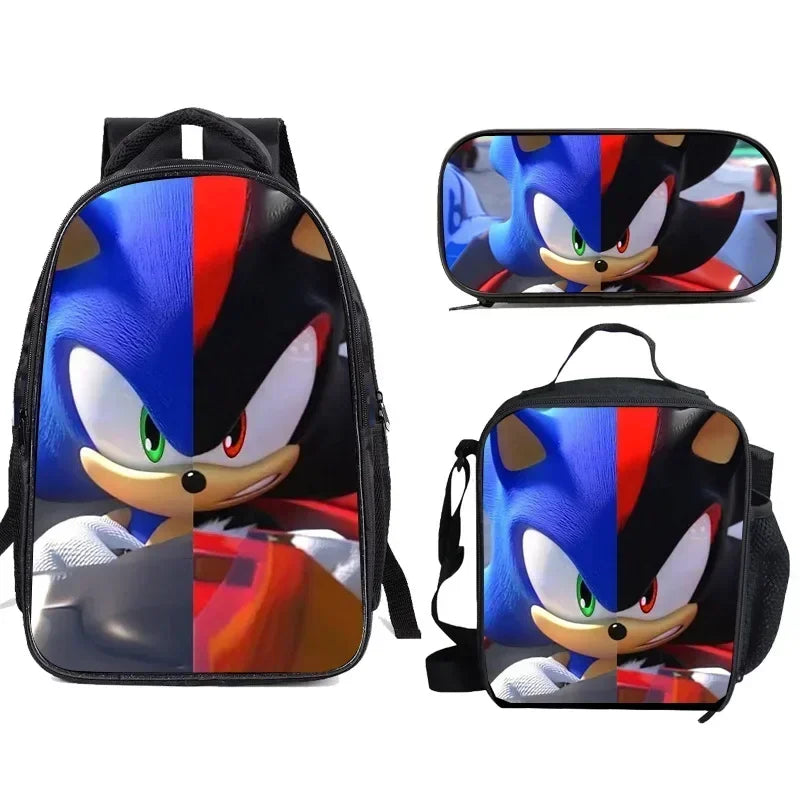 Sonic the Hedgehog 3 Piece Backpack Set 17