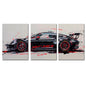 3-Piece Supercar Canvas Wall Art - Sports Car Poster Set for Boys Room