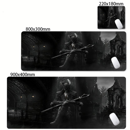 Bloodborne Extended Desk Mat - Natural Rubber Gaming Mouse Pad
