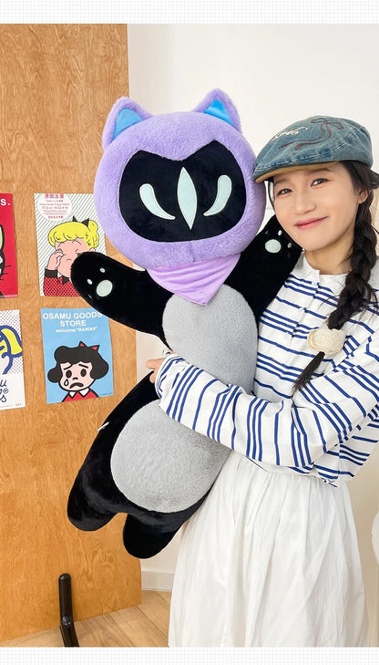Omen Shadow Cat Plush - Valorant-Inspired Fanmade Doll