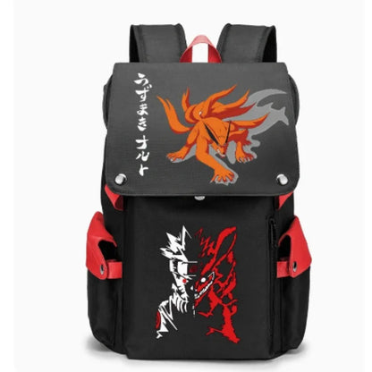 Naruto Large Capacity Anime Backpack - School, Laptop and Travel Bag
