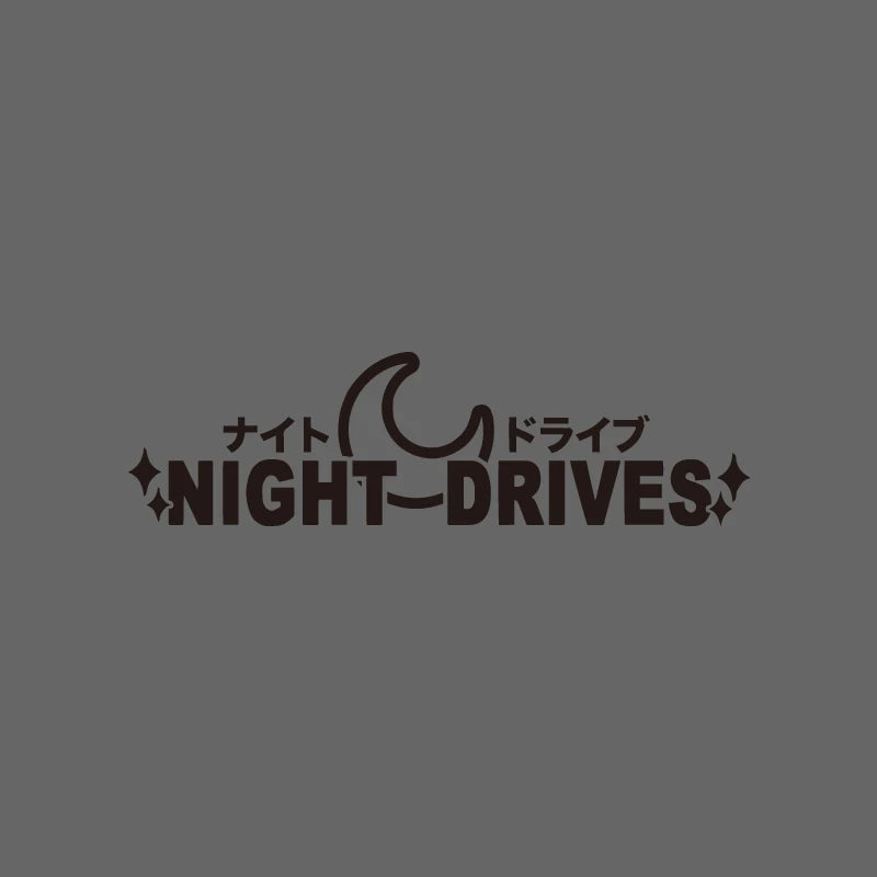 NIGHT DRIVES JDM parabrisas ventana lateral modificación de carrocería personalidad tira de flores pegatina impermeable para coche motocicleta coche