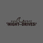 NIGHT DRIVES JDM parabrisas ventana lateral modificación de carrocería personalidad tira de flores pegatina impermeable para coche motocicleta coche