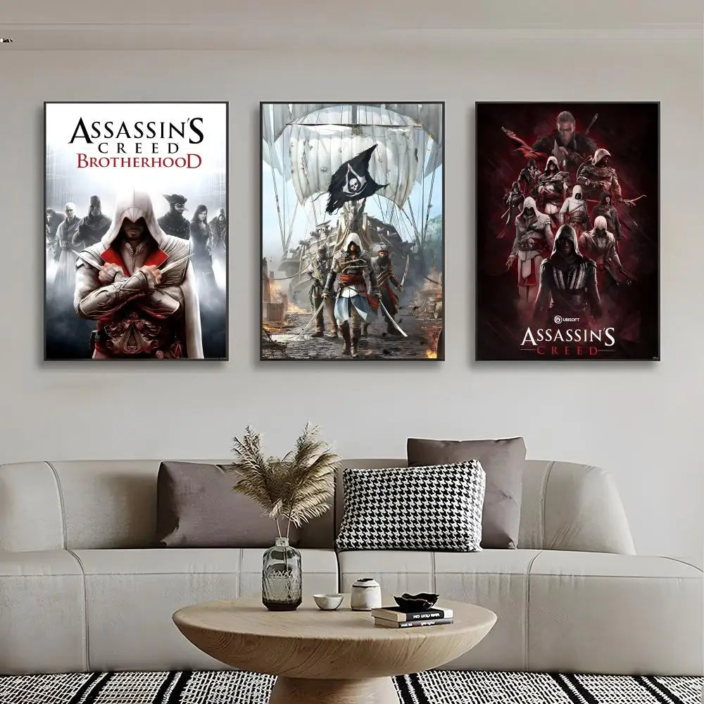 Assassin's Creed Wall Art Poster - Premium Gaming Print, Multiple Sizes