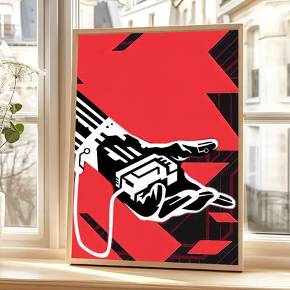 Band Samurai Cyberpunk Poster Print - Unframed Wall Art