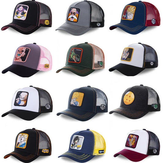 Dragon Ball Z Anime Character Hats - Son Goku, Vegeta, and More