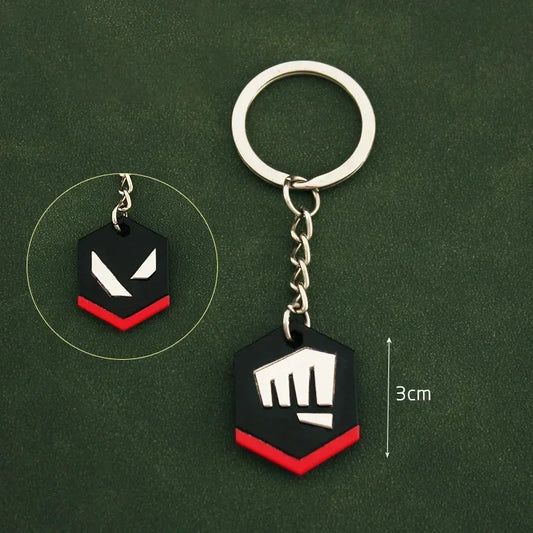 Valorant Keychain Fist Badge Logo