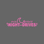 NIGHT DRIVES JDM parabrisas ventana lateral modificación de carrocería personalidad tira de flores pegatina impermeable para coche motocicleta coche