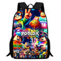 Roblox 15-Inch Kids Backpack - Lightweight Cartoon Print with Adjustable Straps for Boys and Girls