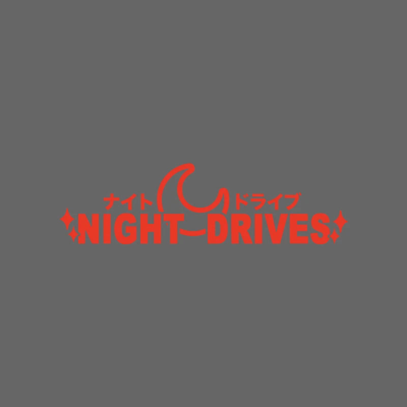 NIGHT DRIVES JDM parabrisas ventana lateral modificación de carrocería personalidad tira de flores pegatina impermeable para coche motocicleta coche