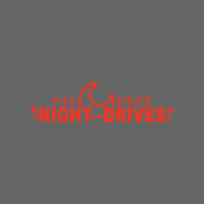 NIGHT DRIVES JDM parabrisas ventana lateral modificación de carrocería personalidad tira de flores pegatina impermeable para coche motocicleta coche