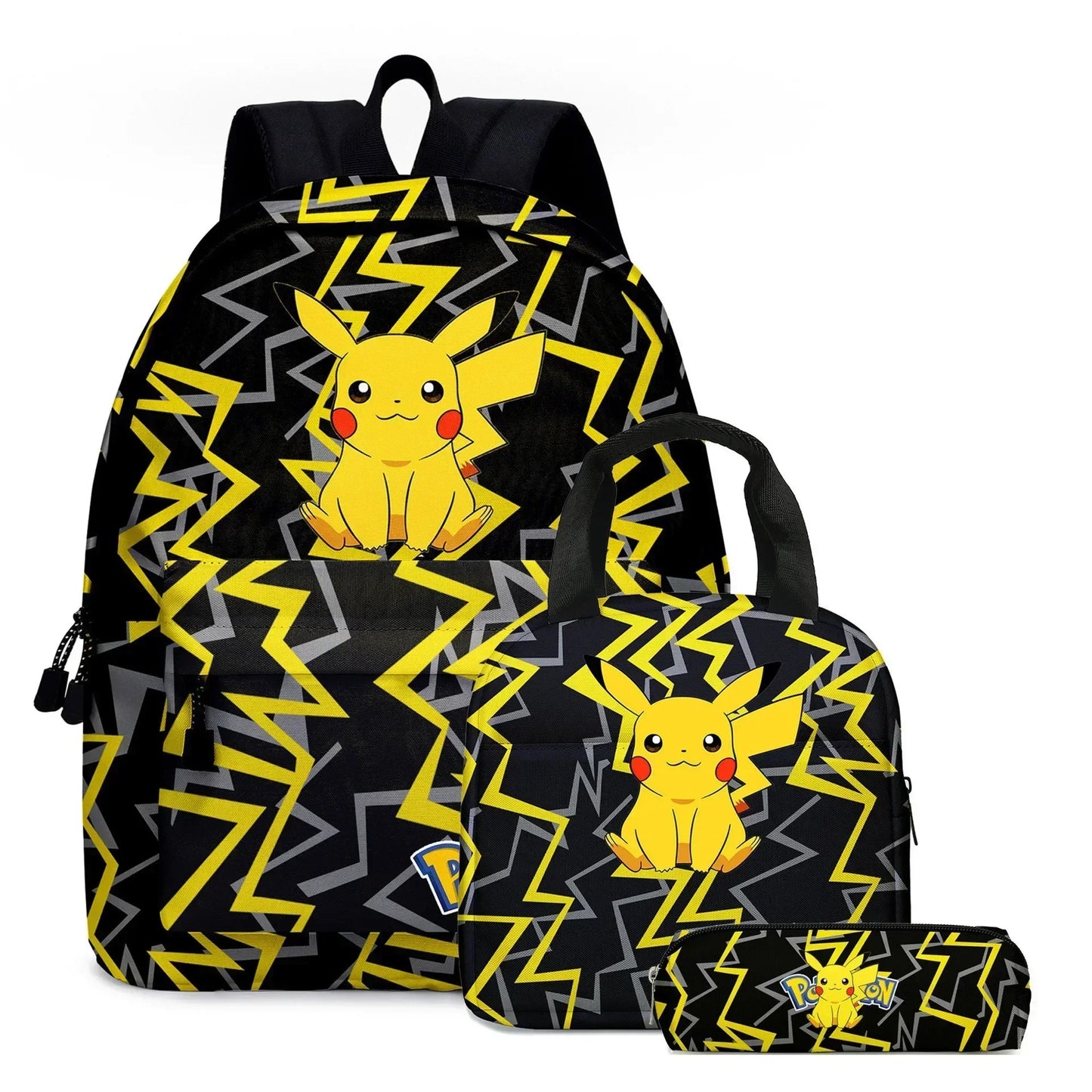 Pokémon Pikachu Backpack Student School Bag Pencil Case