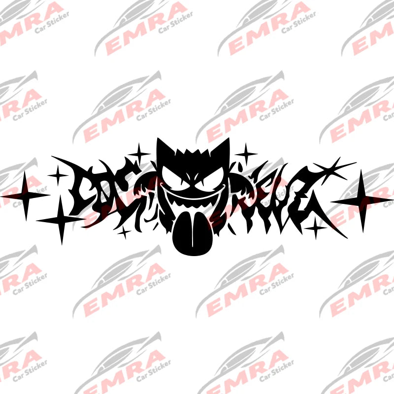 JDM Racing Track Vinyl Decal - Drift and Stance Windshield Sticker