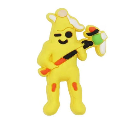 Battle Royale Character Shoe Charms - PVC Clog Accessories for Kids and Gamers