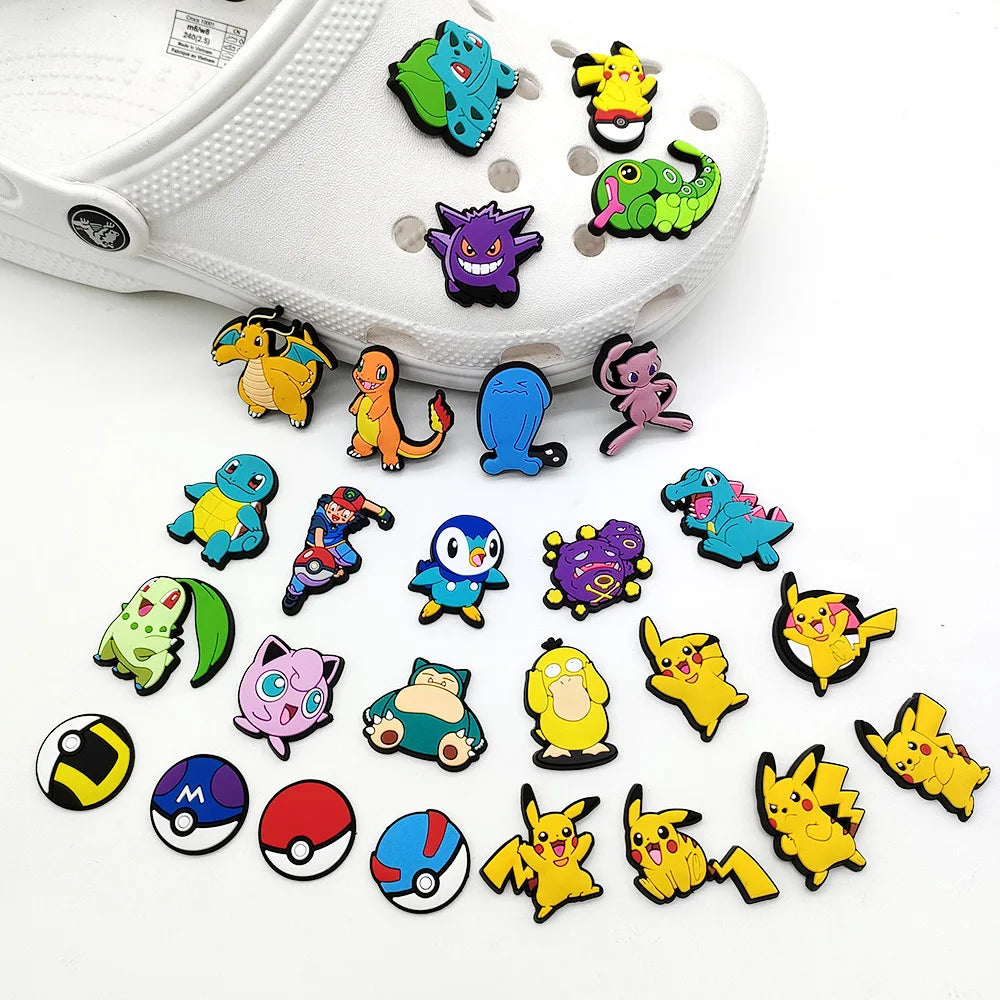 Pokemon Series Croc Charms - Pikachu  Croc Shoe Accessories for Kids Clogs