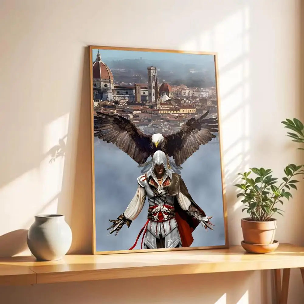 Assassin's Creed Wall Art Poster - Premium Gaming Print, Multiple Sizes