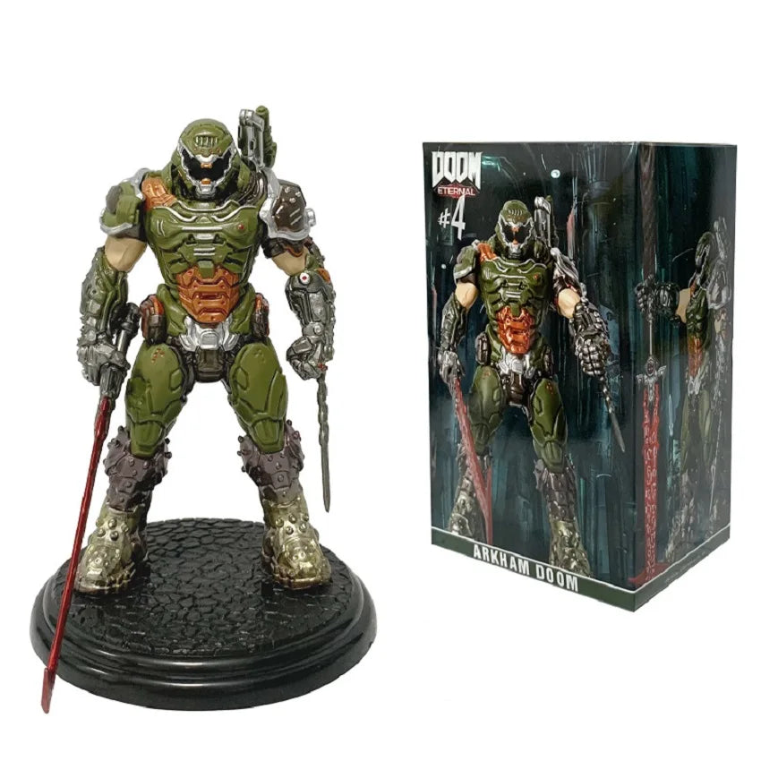 Doom Slayer Eternal Collectible Figure – 21cm PVC Demon Hunter Desktop Statue