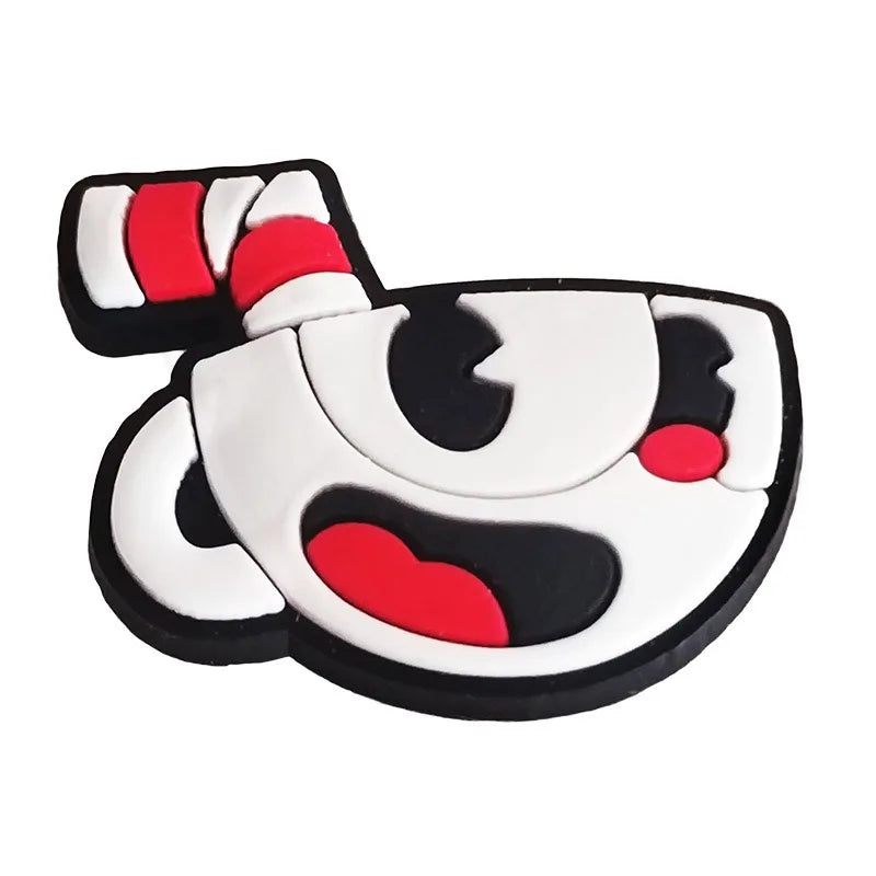Cuphead Shoe Charms 12-Piece Set - Gaming Clog Charms for Shoes and Accessories