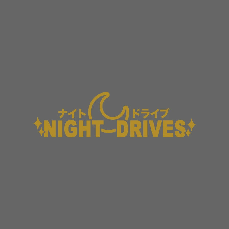 NIGHT DRIVES JDM parabrisas ventana lateral modificación de carrocería personalidad tira de flores pegatina impermeable para coche motocicleta coche