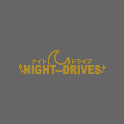 NIGHT DRIVES JDM parabrisas ventana lateral modificación de carrocería personalidad tira de flores pegatina impermeable para coche motocicleta coche