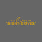 NIGHT DRIVES JDM parabrisas ventana lateral modificación de carrocería personalidad tira de flores pegatina impermeable para coche motocicleta coche