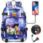 Buzz Lightyear Woody Schoolbag USB Charging Backpack - Gapo Goods Backpack 010