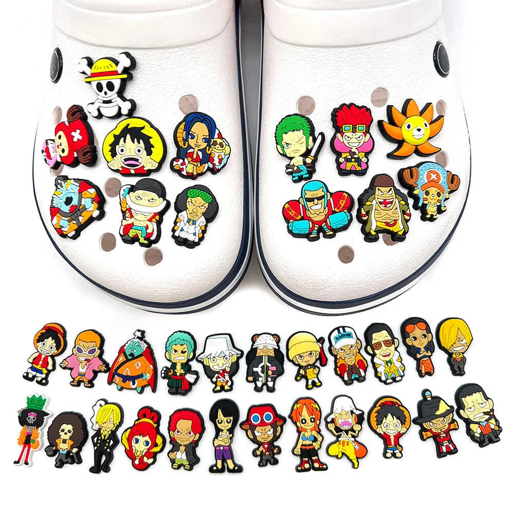 Japanese Anime One Piece Shoe Charms Cartoon Shoe accessories