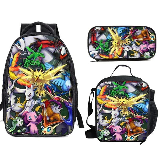 Sonic the Hedgehog 3 Piece Backpack Set