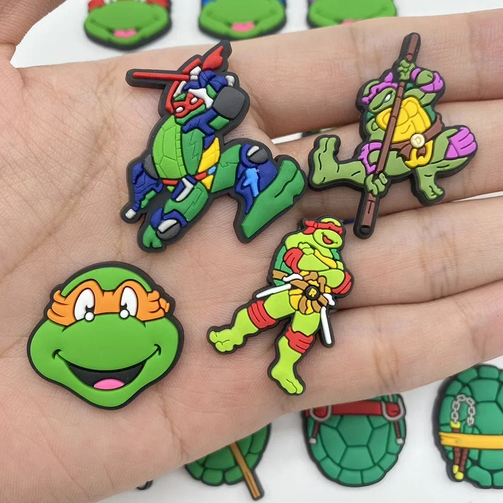 20-Piece Set of Cartoon Ninja Turtle Shoe Charms