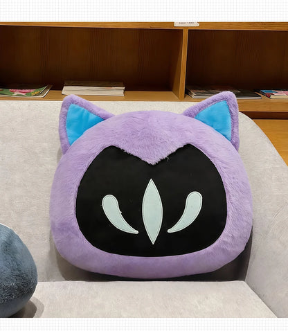 Omen Shadow Cat Plush - Valorant-Inspired Fanmade Doll