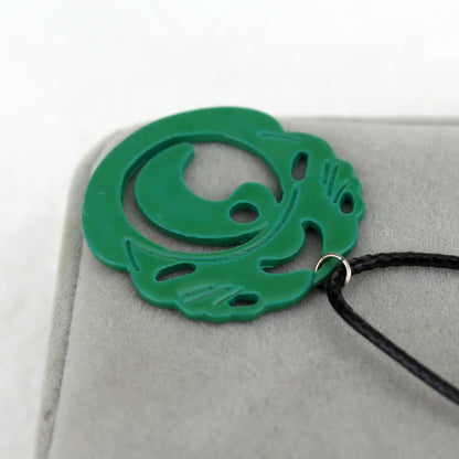 Tomb Raider Lara Croft 3D Printed Pendant Necklace — Brown Leather Chain