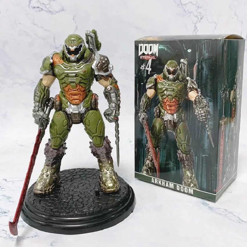 Doom Slayer Eternal Collectible Figure – 21cm PVC Demon Hunter Desktop Statue