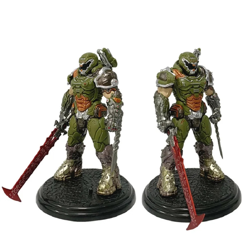Doom Slayer Eternal Collectible Figure – 21cm PVC Demon Hunter Desktop Statue