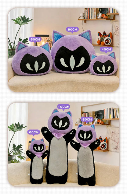 Omen Shadow Cat Plush - Valorant-Inspired Fanmade Doll