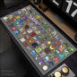 Monster Hunter World Alfombrilla de Ratón Alfombras de Mesa Teclado de Goma Kawaii XXL 90x40cm Alfombrilla Antideslizante