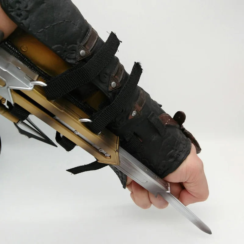 Victorian Hidden Blade Replica – Wrist-Mounted Cosplay Prop (Faux Leather)