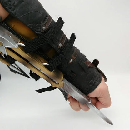 Victorian Hidden Blade Replica – Wrist-Mounted Cosplay Prop (Faux Leather)