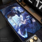 Monster Hunter World Alfombrilla de Ratón Alfombras de Mesa Teclado de Goma Kawaii XXL 90x40cm Alfombrilla Antideslizante