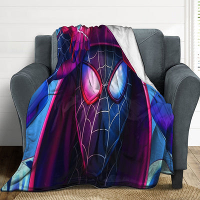 Spiderman Miles Morales Super Soft Flannel Blanket Gapo Goods