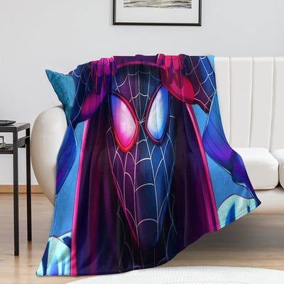 Spiderman Miles Morales Super Soft Flannel Blanket Gapo Goods