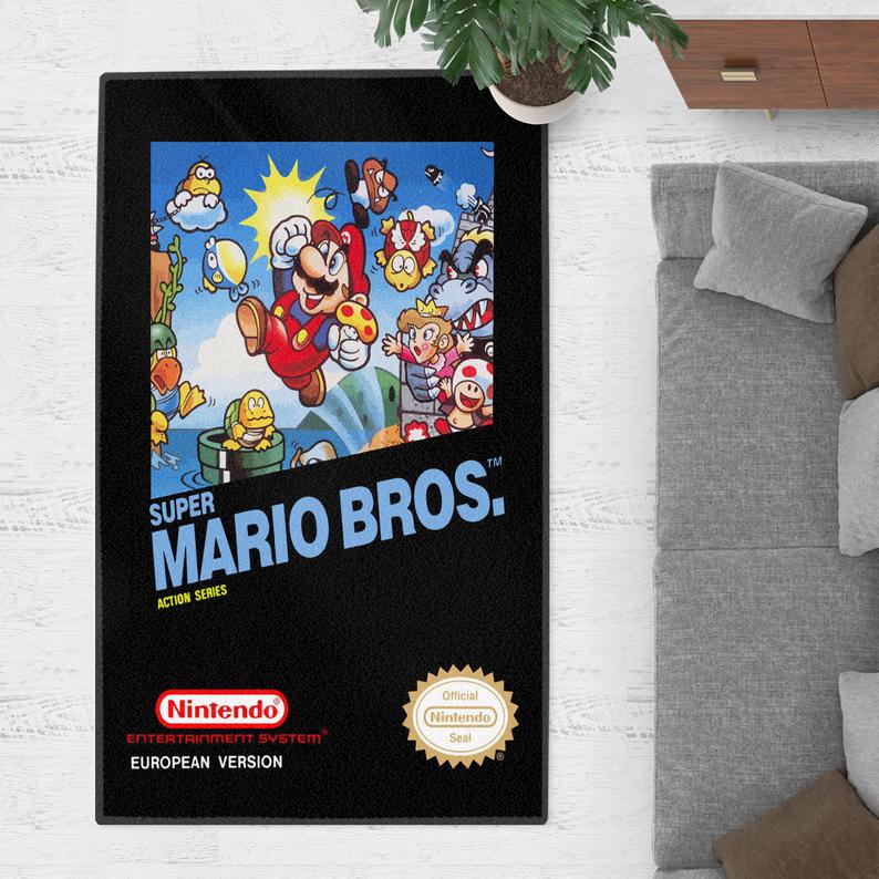 Super Mario Bros Area Rug Gapo Goods