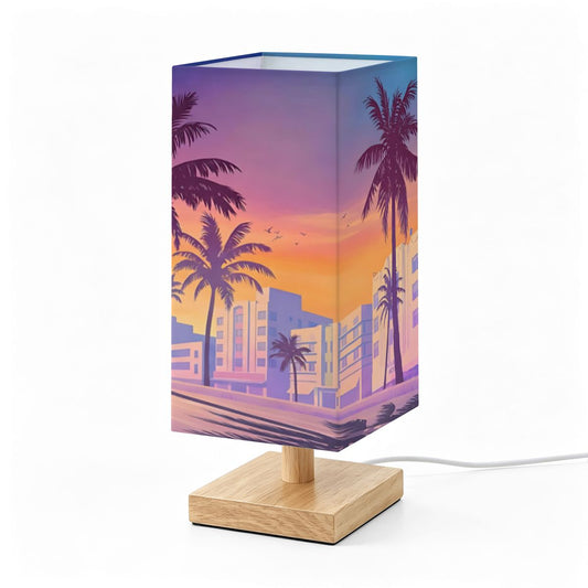 Vice City Glow - GTA VI Inspired Square Table Lamp