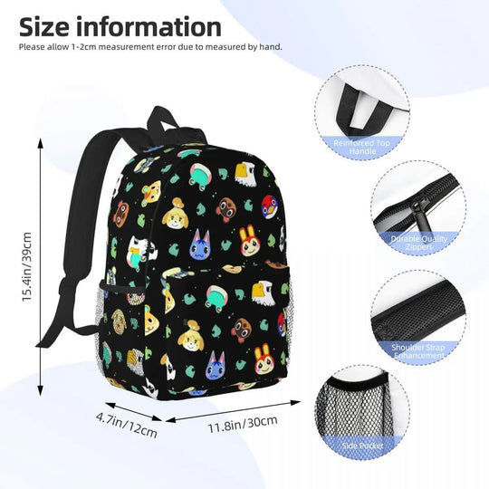 Animal Cross 3D Print Backpack - Gapo Goods - 