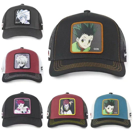 Anime Hunter Hunter Trucker Mesh Hat - Featuring Killua Gon and Hisoka - Gapo Goods - Hat