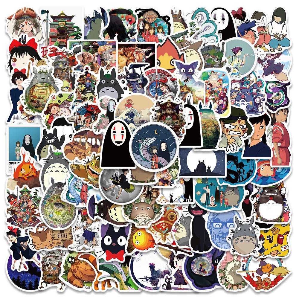 Anime Stickers 102550100 Count - Cartoon Characters Decorative Decals for Laptops Water Bottles Skateboards - Gapo Goods - Stickers