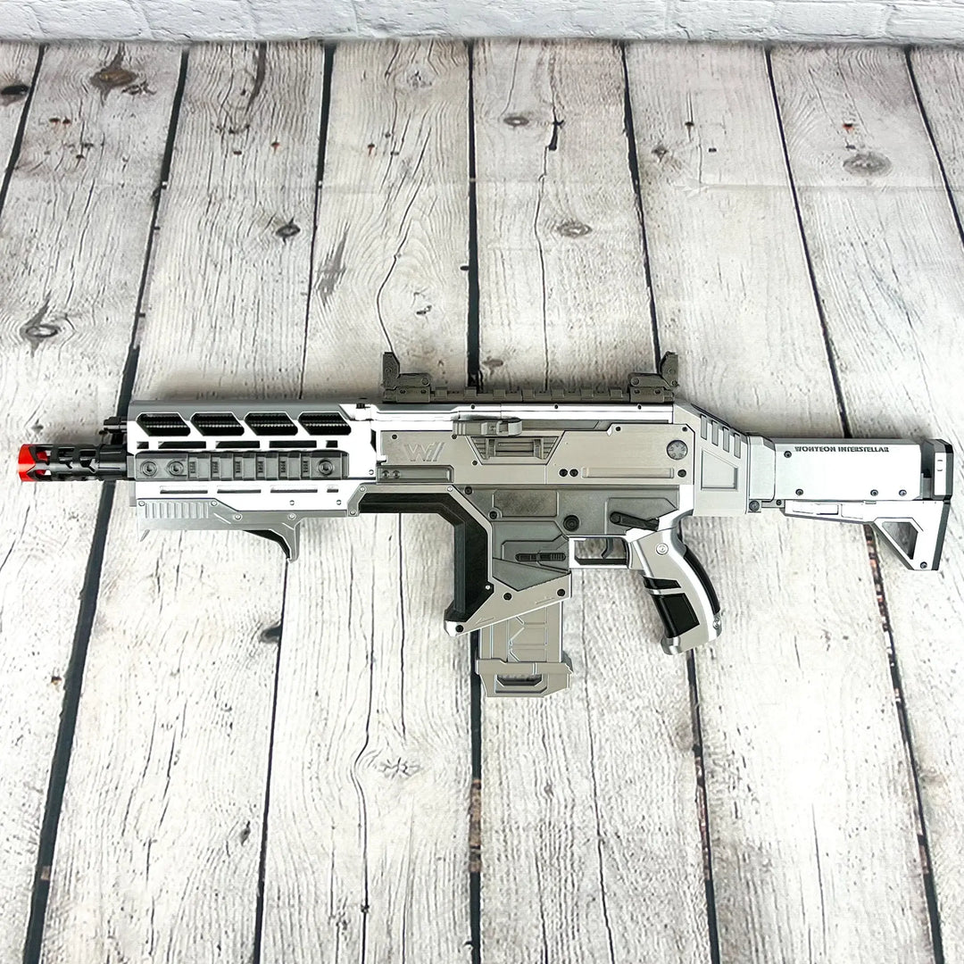 Futuristic Apex Legends Hemlok Burst AR Silver replica toy assault rifle